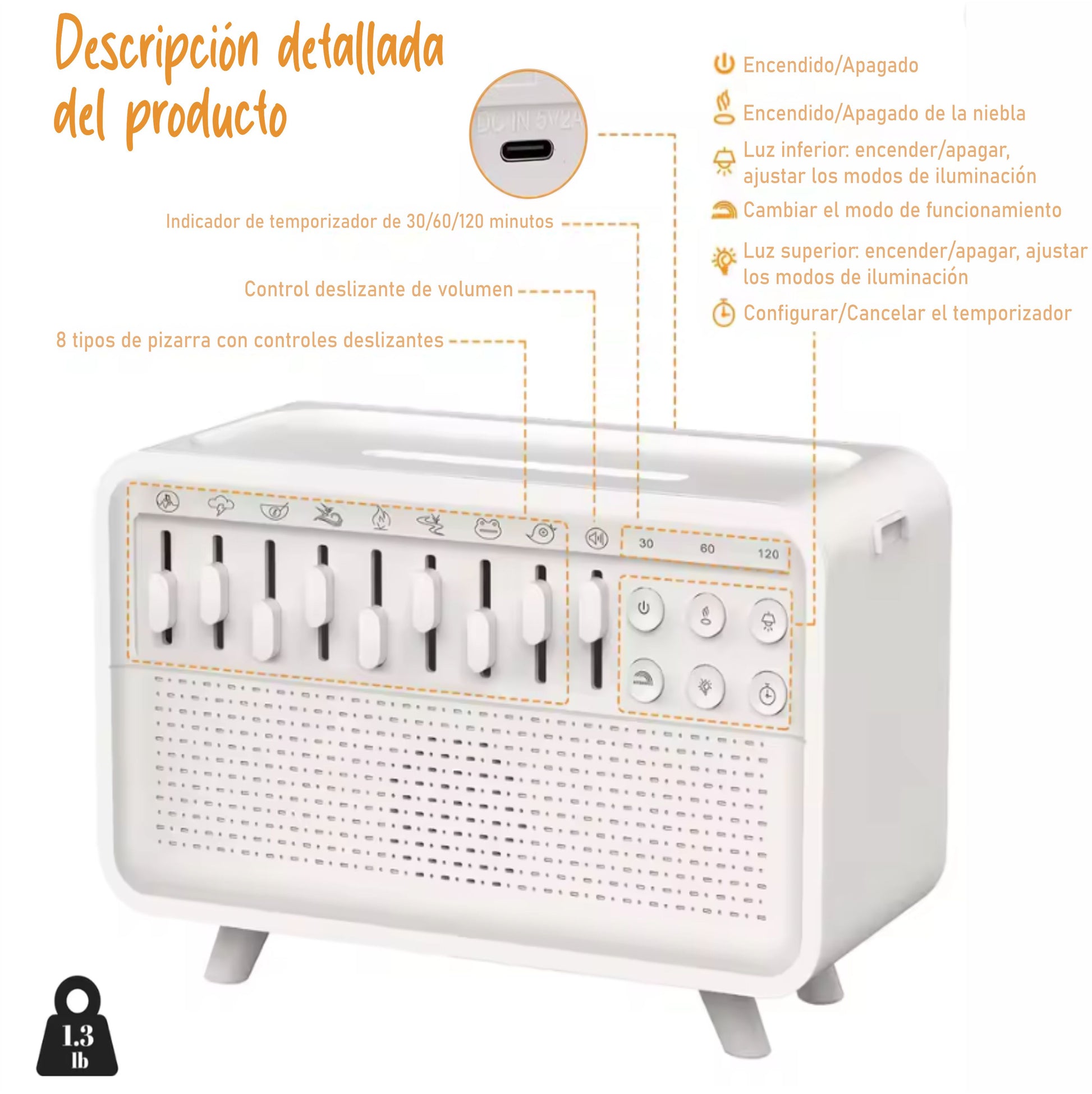 Humidificador 4 en 1